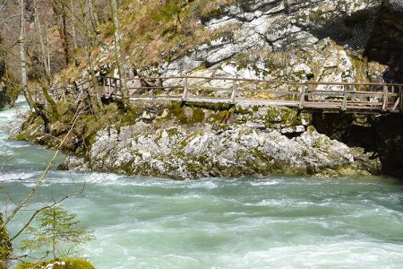 De Vintgar kloof in Slovenië