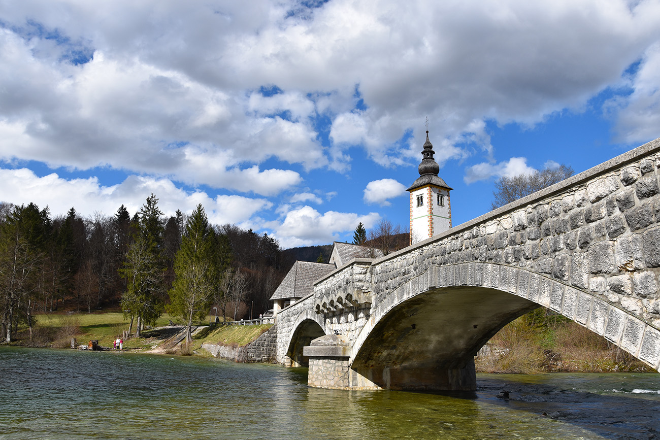 Meer van Bohinj in Slovenie