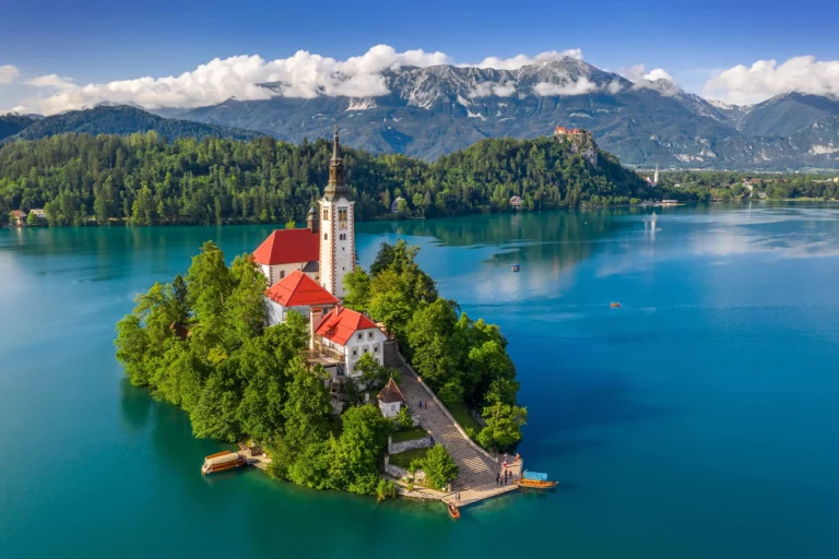 Het meer van Bled in Slovenië